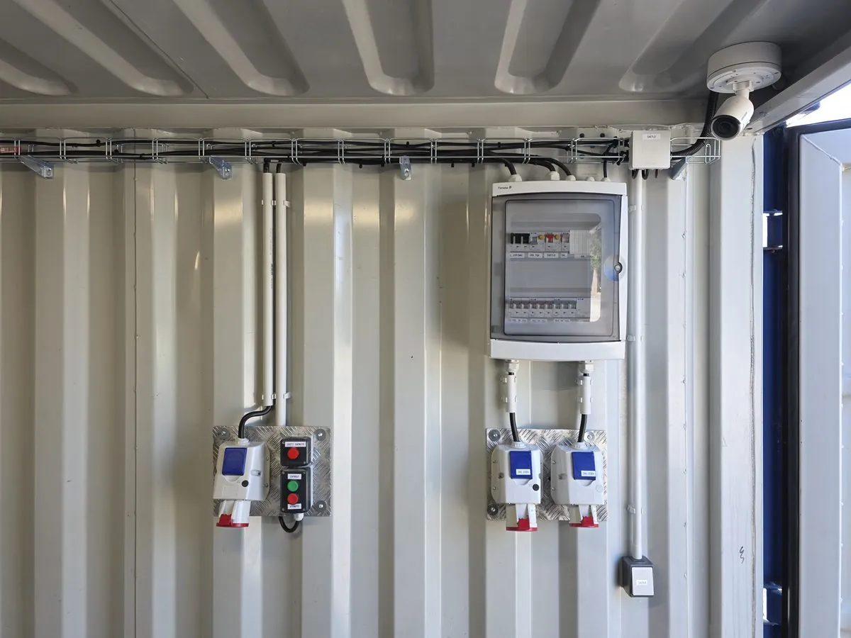 Elektroinstalace a zabezpečení technologického kontejneru